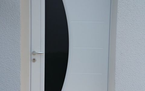 Porte d'entrée contemporaine